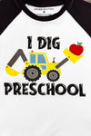 "I Dig Preschool & Kindergarten" Top | Sparkle in Pink