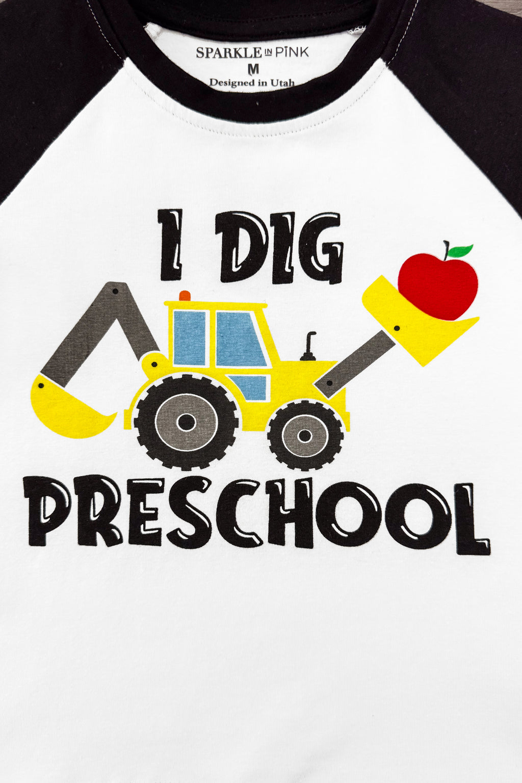 "I Dig Preschool & Kindergarten" Top | Sparkle in Pink