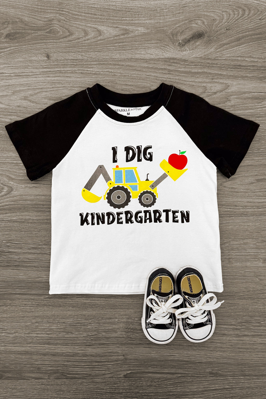 "I Dig Preschool & Kindergarten" Top | Sparkle in Pink
