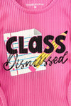 "Class Dismissed" Short Set | Sparkle in Pink
