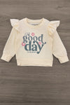 "It's A Good Day To Be Happy" Flare Pant Set