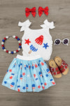 Patriotic Popsicle Tulle Skirt Set | Sparkle in Pink