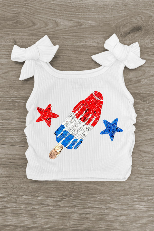 Patriotic Popsicle Tulle Skirt Set | Sparkle in Pink