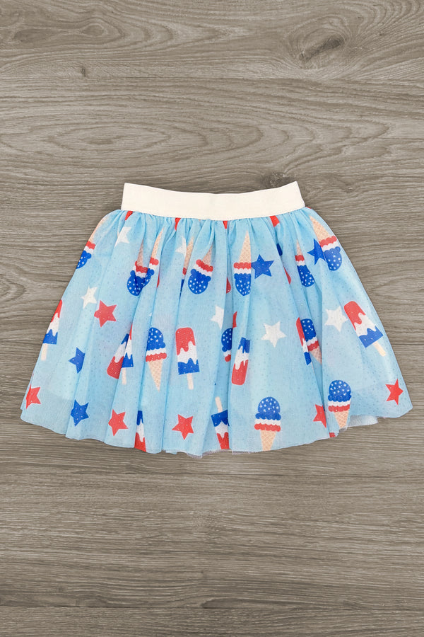 Patriotic Popsicle Tulle Skirt Set | Sparkle in Pink
