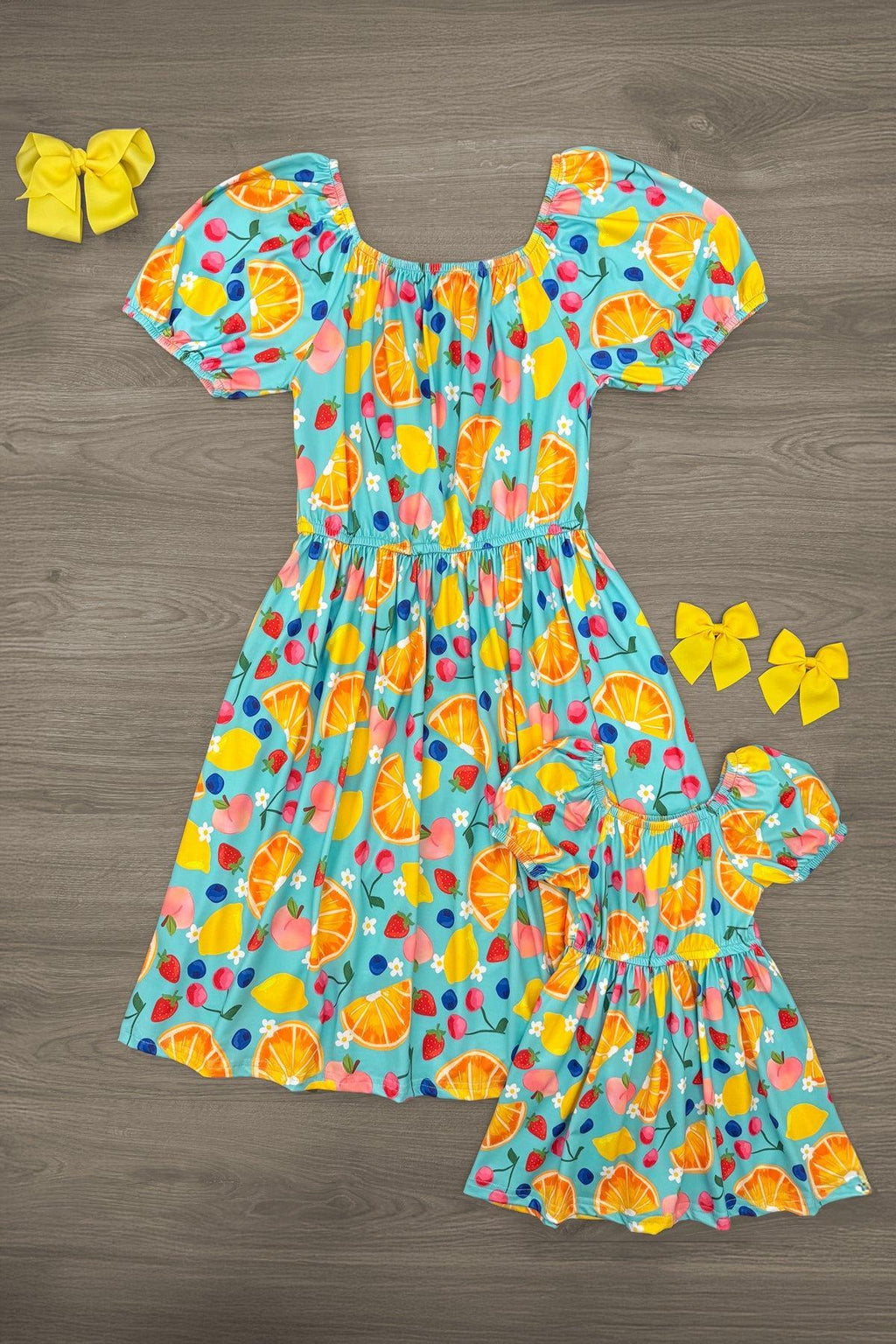Mom & Me - Summer Fruit Dress | Sparkle in Pink