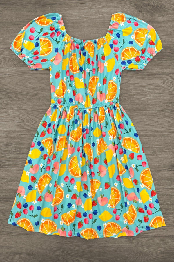 Mom & Me - Summer Fruit Dress | Sparkle in Pink