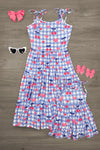 Mom & Me - Gingham Cherry Heart Dress | Sparkle in Pink