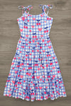 Mom & Me - Gingham Cherry Heart Dress | Sparkle in Pink