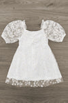 Mom & Me - White Glitter Daisy Tulle Dress | Sparkle in Pink