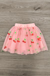"Sweet & Sassy" Tulle Cherry Skirt Set | Sparkle in Pink