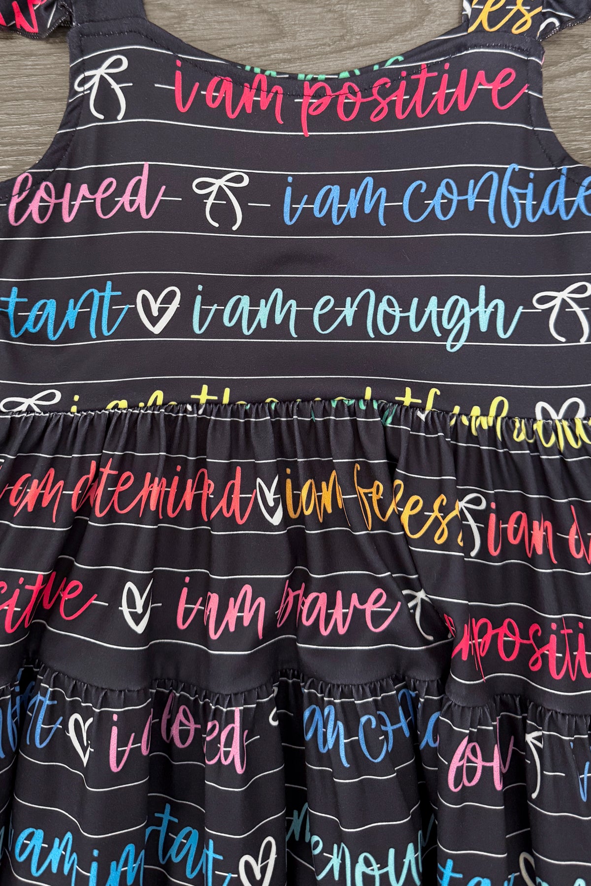 Affirmations Black Notebook Dress