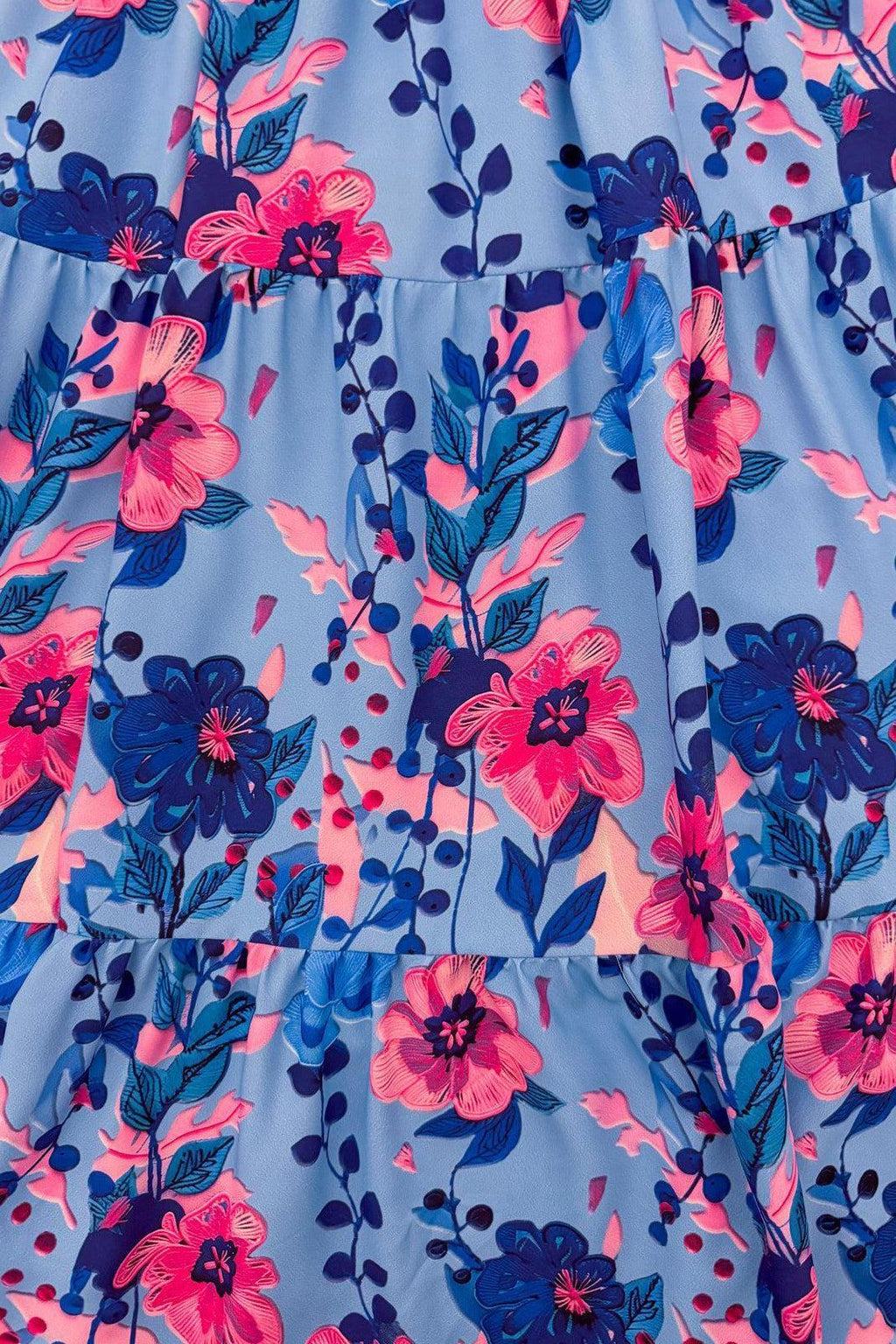 Mom & Me - Blue & Pink Floral Dress | Sparkle in Pink