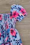 Mom & Me - Blue & Pink Floral Dress | Sparkle in Pink