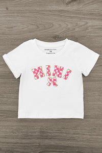 Mom & Me - "Mama & Mini" Checkered Chenille Patch Top