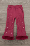 Fuzzy Pearl Flare Pant Set