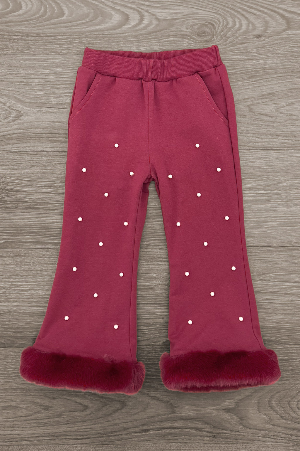 Fuzzy Pearl Flare Pant Set