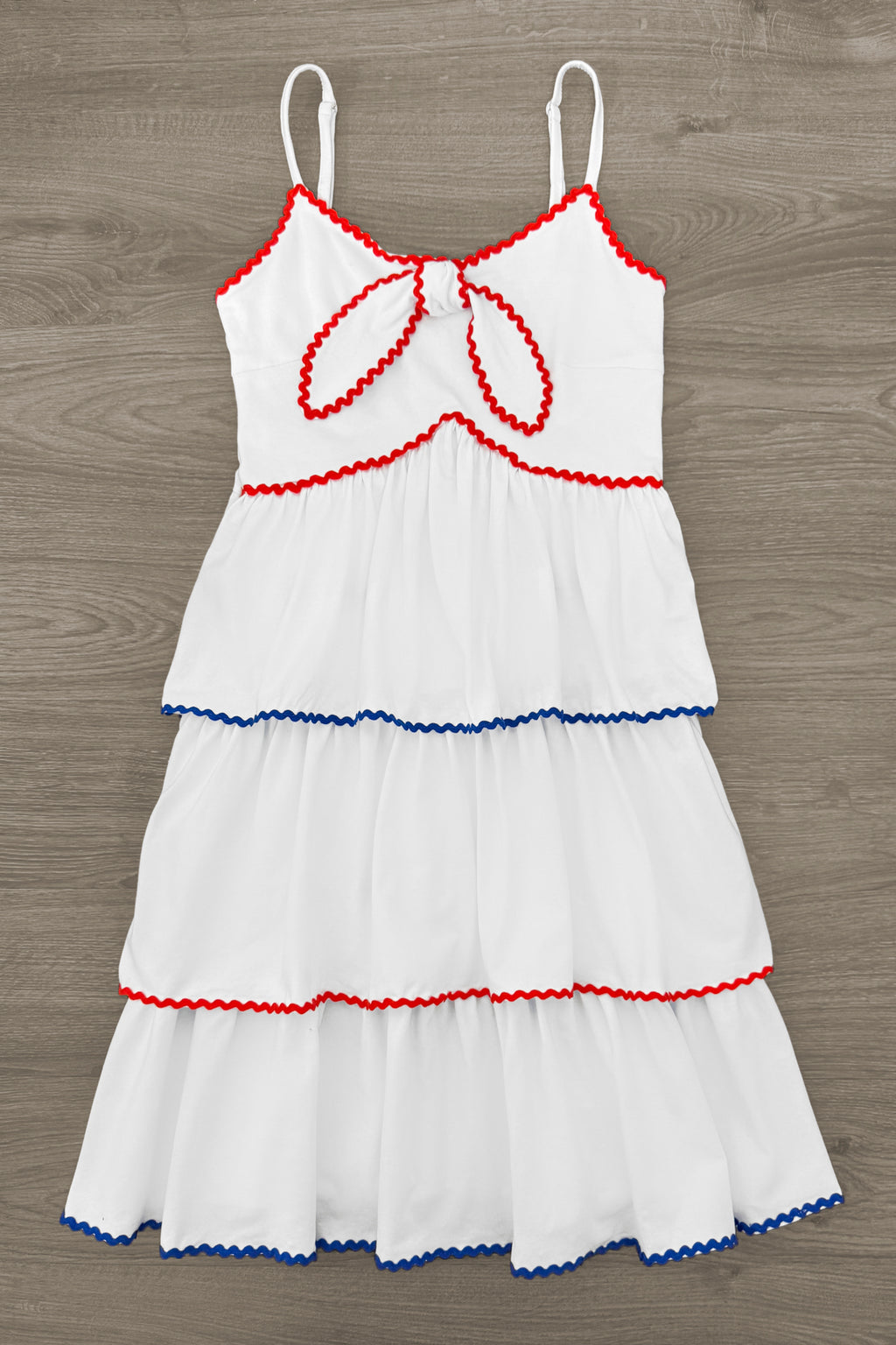 Mom & Me - Red White & Blue Tank Ruffle Dress | Sparkle in Pink