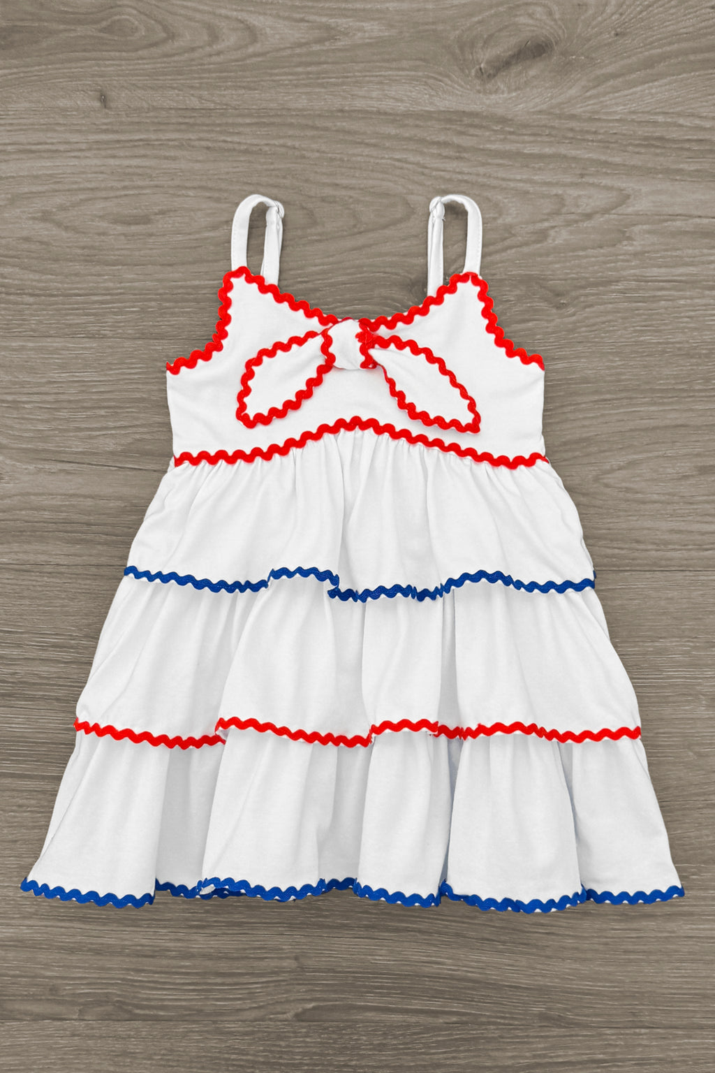 Mom & Me - Red White & Blue Tank Ruffle Dress | Sparkle in Pink