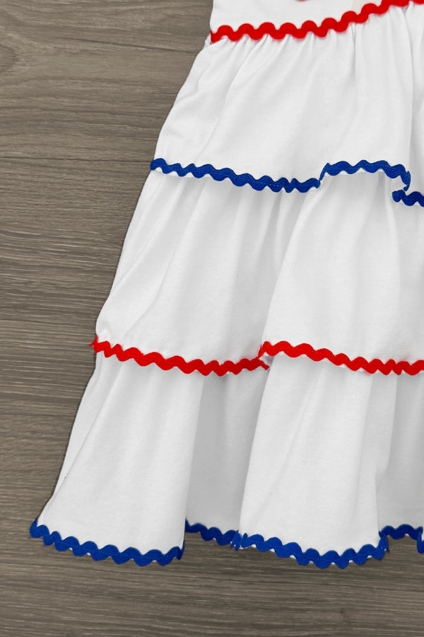 Mom & Me - Red White & Blue Tank Ruffle Dress | Sparkle in Pink