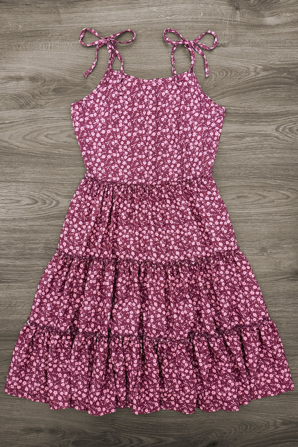 Mom & Me - Plum Floral Dress | Sparkle in Pink