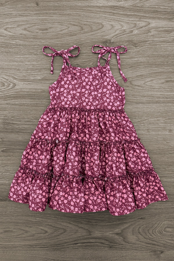 Mom & Me - Plum Floral Dress | Sparkle in Pink
