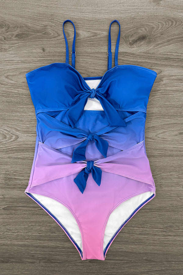 Blue & Purple Ombre Family Swimsuits | Sparkle in Pink