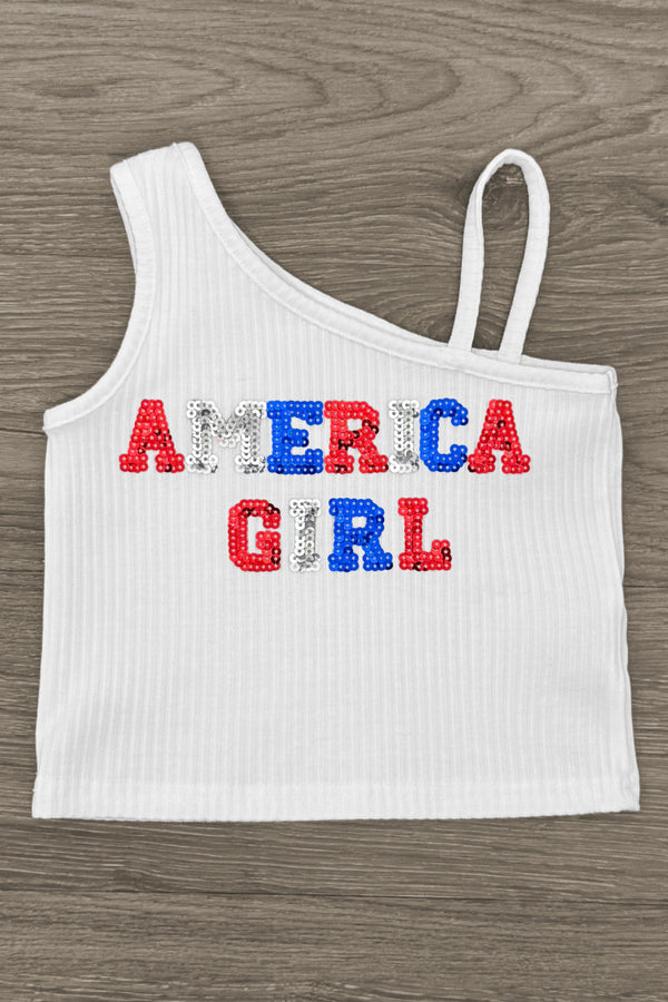 "America Girl" Tulle Skirt Set | Sparkle in Pink
