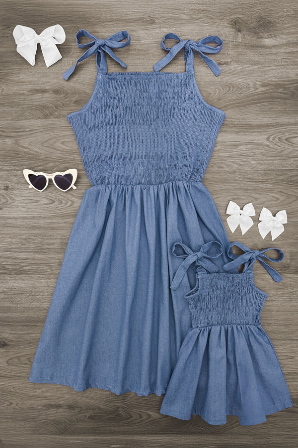 Mom & Me - Chambray Tank Dress | Sparkle in Pink