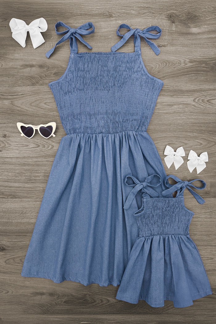 Mom & Me - Chambray Tank Dress | Sparkle in Pink