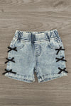 "It's Me, Hi I'm The Sassy One" Denim Short Set | Sparkle in Pink