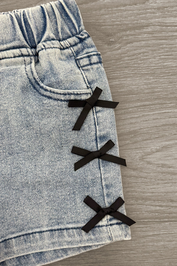 "It's Me, Hi I'm The Sassy One" Denim Short Set | Sparkle in Pink