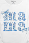 Mom & Me - "Mama & Mini" Blue Bow Tank Top | Sparkle in Pink