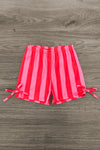 Red & Pink Striped Tie Short Set | Sparkle in Pink
