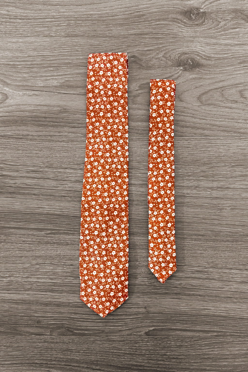 Family Rust Velvet Dress & Flannel Button Down Top