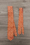Family Rust Velvet Dress & Flannel Button Down Top