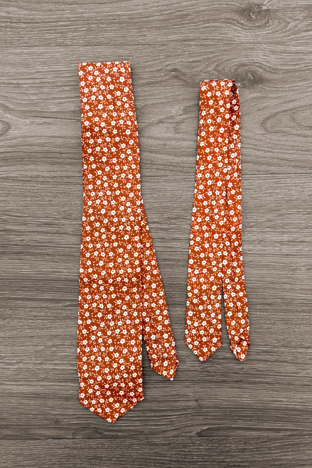 Family Rust Velvet Dress & Flannel Button Down Top