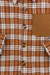 Rust Flannel Dress & Pant Set - Boy Or Girl