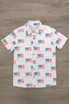 White American Flag Family Set | Sparkle in Pink