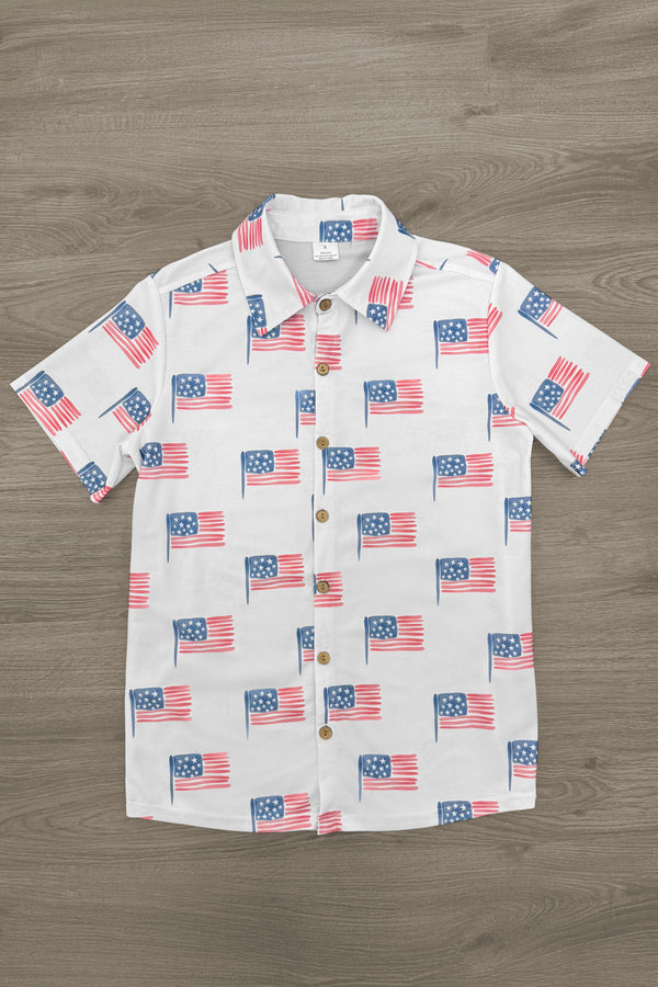 White American Flag Family Set | Sparkle in Pink