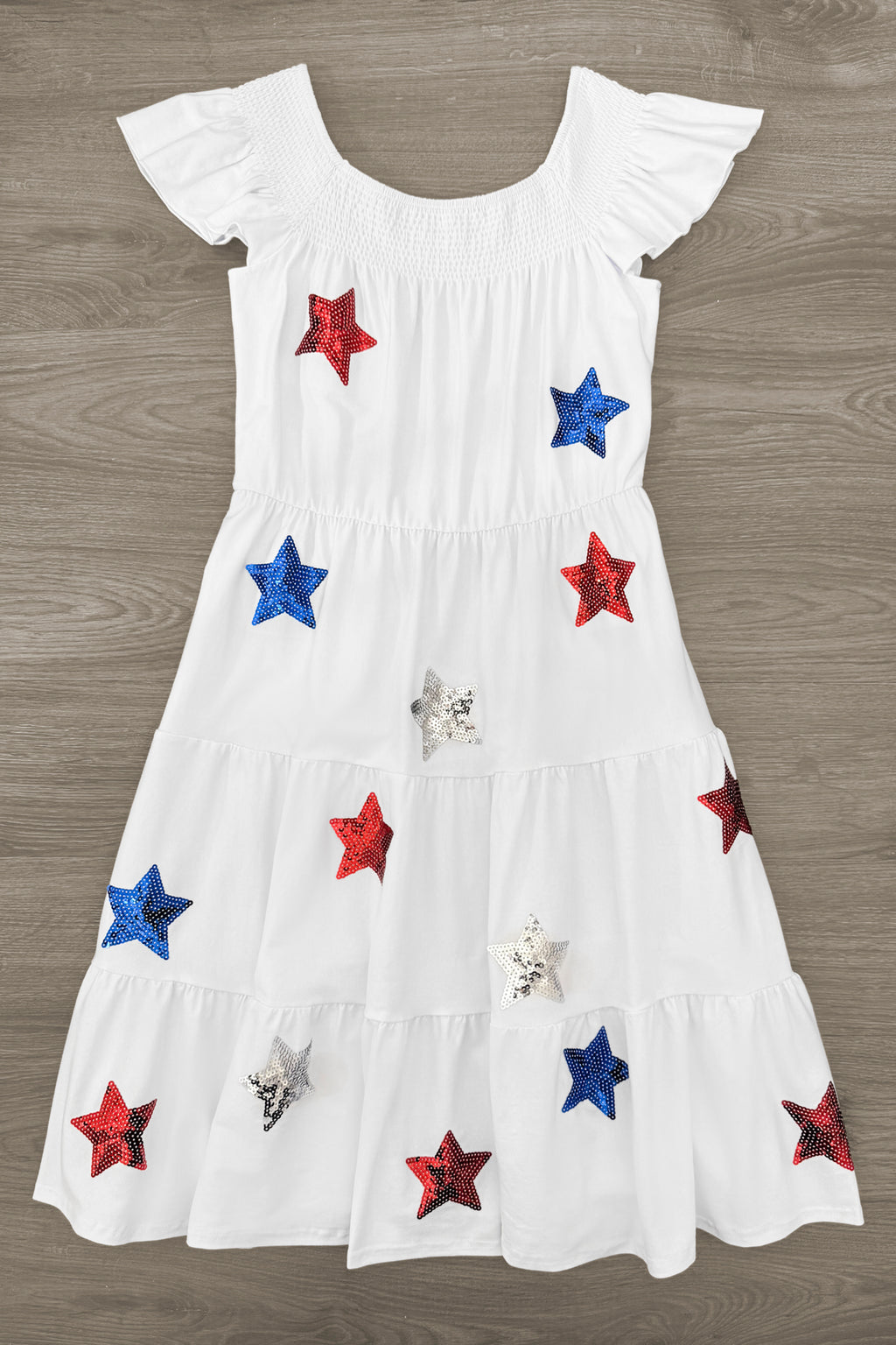Mom & Me - Sequin Star Ruffle Dress | Sparkle in Pink