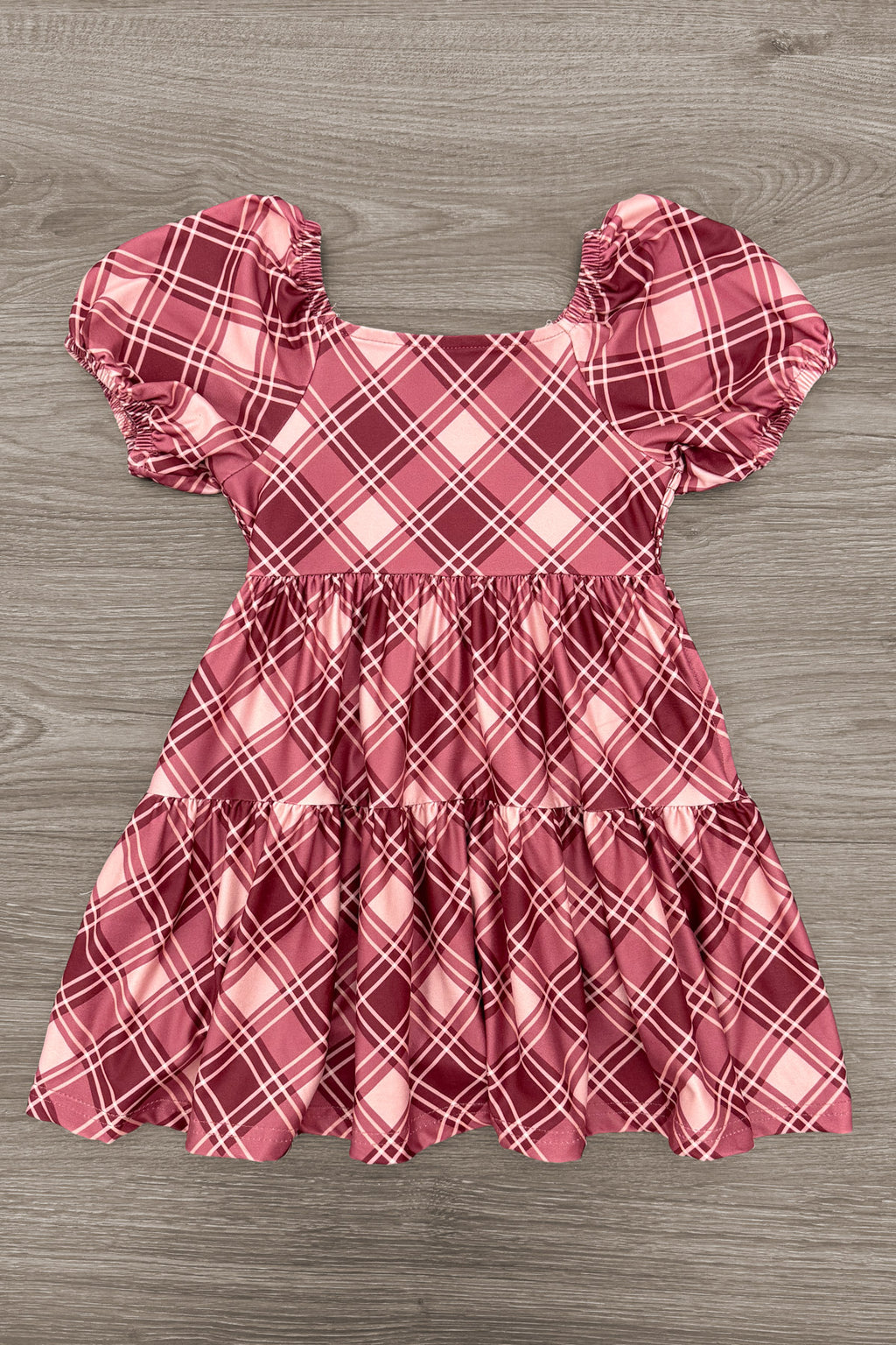 Mom & Me - Dusty Rose Plaid Dress - Sparkle In Pink