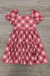 Mom & Me - Dusty Rose Plaid Dress - Sparkle In Pink