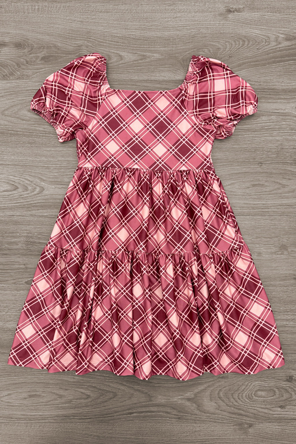 Mom & Me - Dusty Rose Plaid Dress - Sparkle In Pink