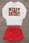 Mom & Me - "Merry & Bright" Polka Dot Pajamas