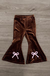"Cozy Season" Velvet Bow Pant Set