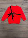 Velvet Bow Christmas Flare Pant Set