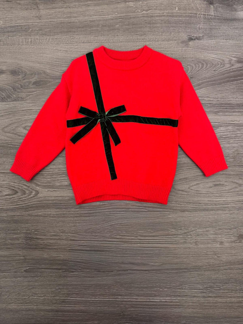 Velvet Bow Christmas Flare Pant Set