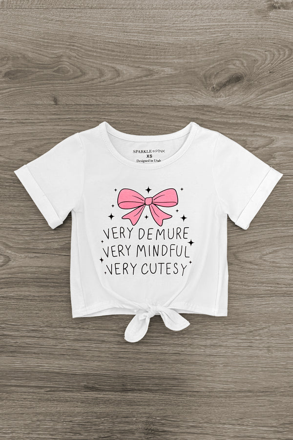 "Very Demure..." Pink & Black Bell Bottom Set | Sparkle in Pink