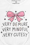 "Very Demure..." Pink & Black Bell Bottom Set | Sparkle in Pink
