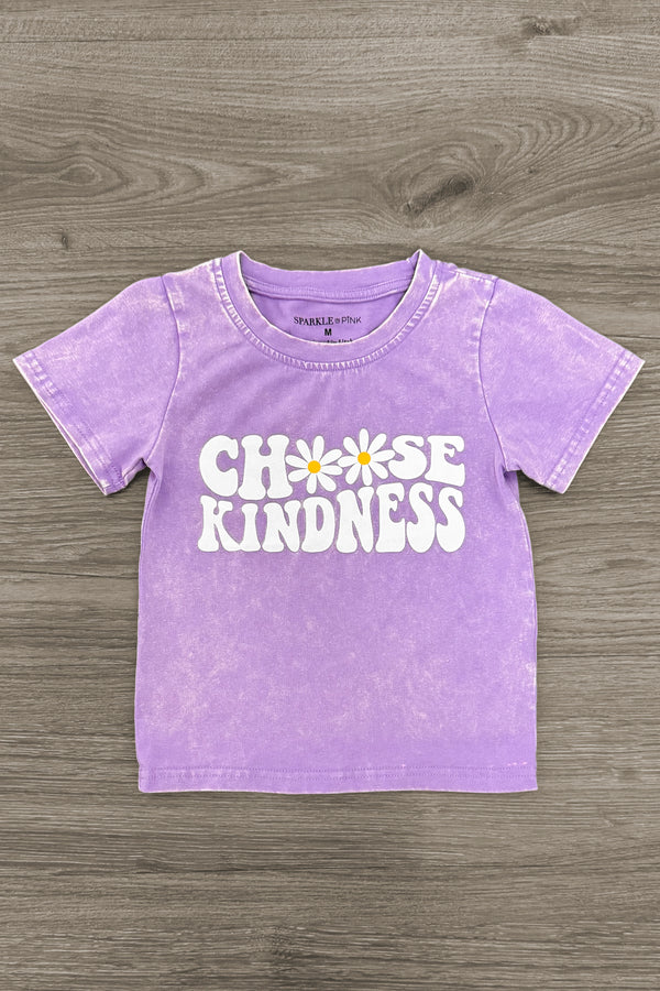 "Choose Kindness" Daisy Denim Short Set | Sparkle in Pink